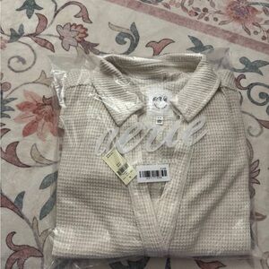 Aerie Lumberjane Waffle Knit Pullover